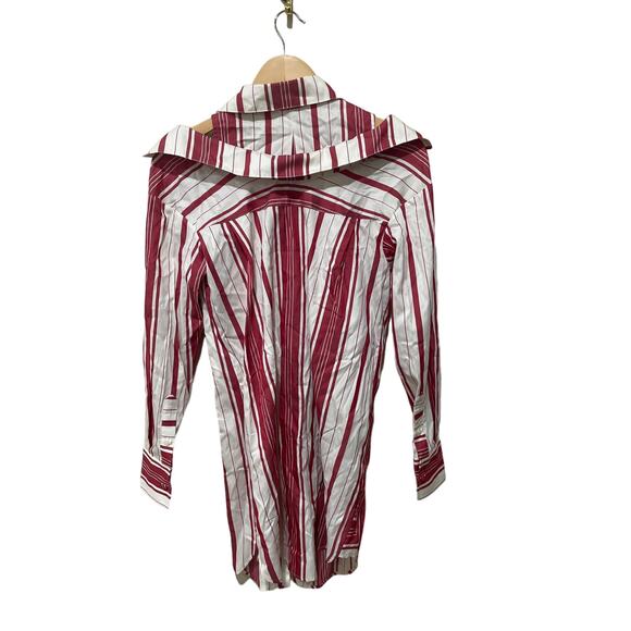 HELLESSY ECRU & RED‎ DUQUETTE SHIRT SIZE 0 - Picture 6 of 6